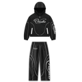 Vantéa Black Nylon Tracksuit