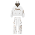 Vantéa White/Cheetah Nylon Tracksuit